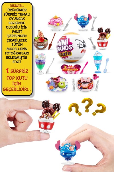 TOYFEST Mini Brands Create Snacks Sürpriz Disney Temalı Koleksiyonluk Mini Atıştırmalıklar Yapma Seti 1 ADET