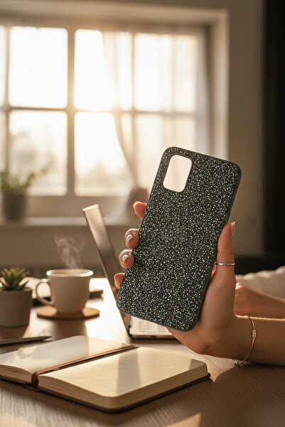 Genel Markalar Oppo A52-A72-A92 Kırçıllı Taşlı Ayışığı BTU Silikon Kapak