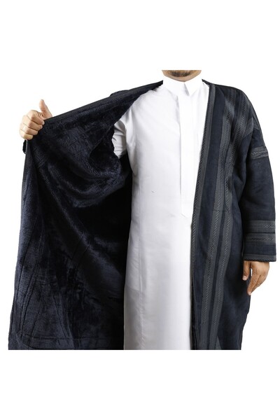 Generic Men's fur coat without a hood