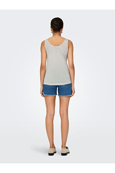 ONLY Onlfrida Tank Topjrs Noos Women's Gray Tank Top - 15194667