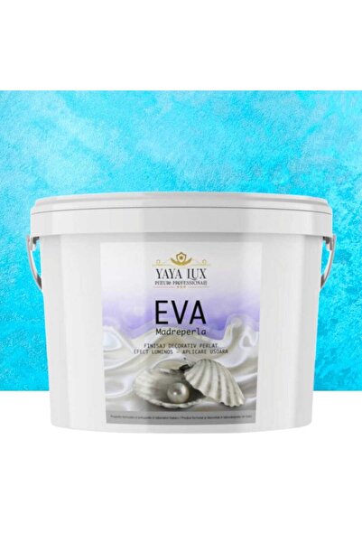 YaYa Color Luxury Decorative Paint, Eva Madreperla with Glass Flakes, Azure, ...