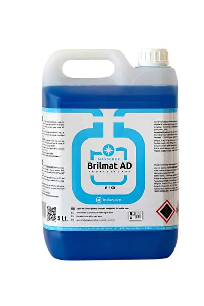 induquim Brilmat AD Professional Dishwasher Rinse Aid, 5L