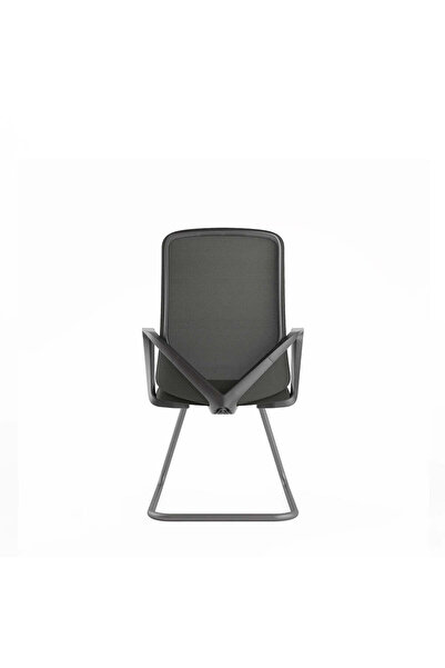 prowork Joey Conference Mesh Chair with Adjustable Height & Fixed Arms - Black