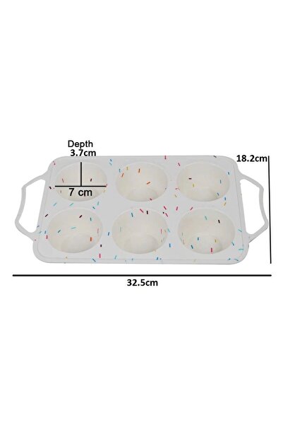 cc bin shihon Premium silicone mold for 6 mini cakes. Creativity in every bite.