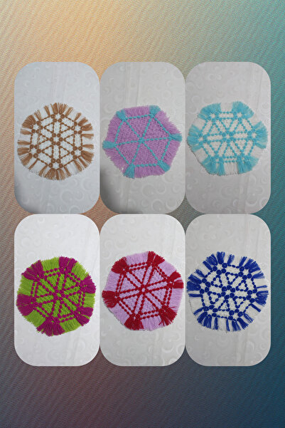 EL İŞİ 6 Adet Çeyizlik Örgü Banyo Lifi Kalın Dokulu Yumuşak Dayanıklı Spa Lif...