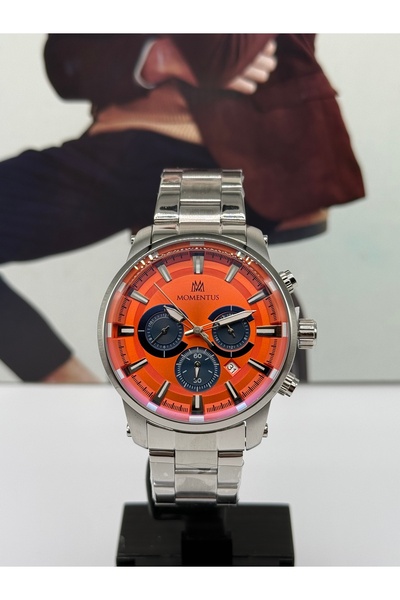 Momentus Orange Sports Men's Watch 5 Atm Waterproof with 3 Years Warranty