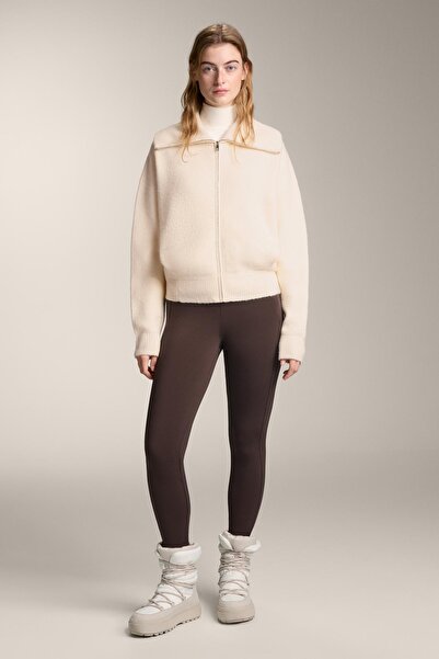 Oysho Knit jacket with high collar