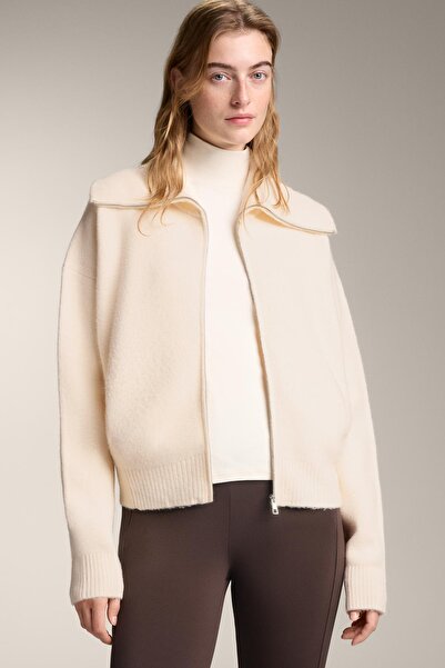 Oysho Knit jacket with high collar