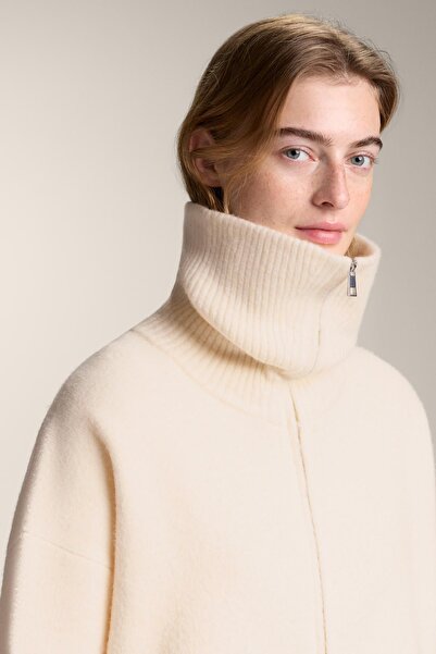 Oysho Knit jacket with high collar