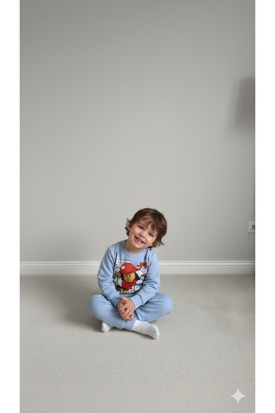 KOKOŞ BEBEK Set Lego pentru băieți cu căptușeală din fleece - 2/8 ani - 31566