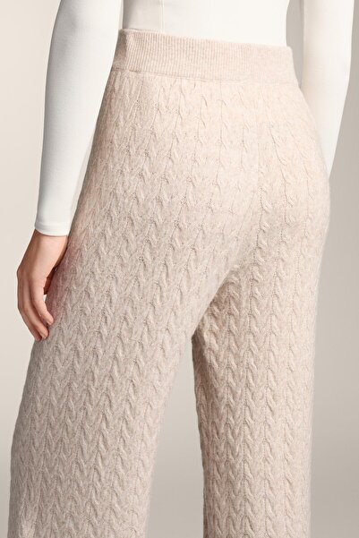 Oysho Kablo Örgü Düz Paça Pantolon