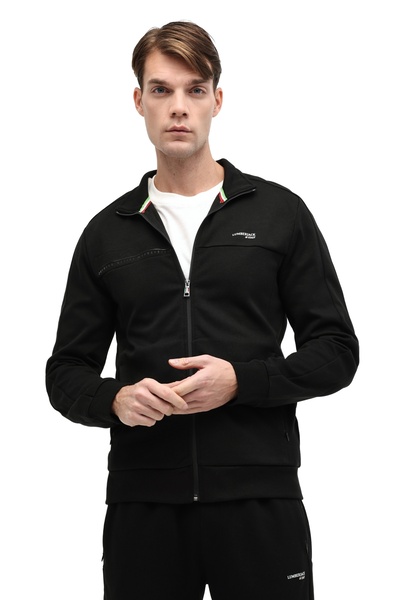 lumberjack Ml Renato 18Itl1013 5Pr Black Men's Tracksuit Top