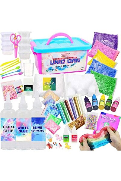 Beauenty مجموعة صنع الوحل للبنات والأولاد - سلايم رغوي رقيق لامع مع سحر وحيد ...