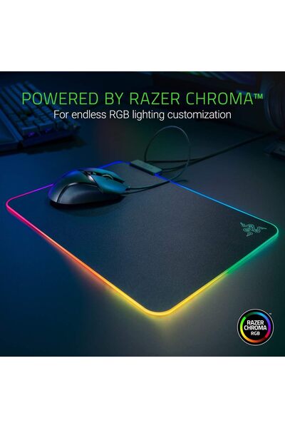 RAZER Firefly V2 Gaming Mouse Pad - Chroma RGB, Micro-Textured Surface