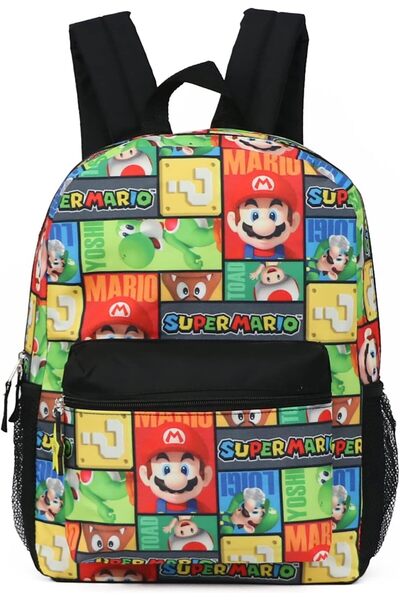 Super mario 16-inch Full-Print Backpack