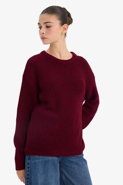 DeFacto Regular Fit Crew Neck Sweater H6905Az25Wn