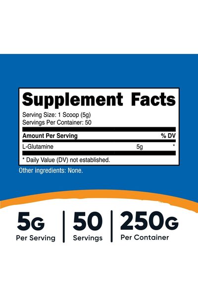 Nutricost L-Glutamine Powder 250 Grams