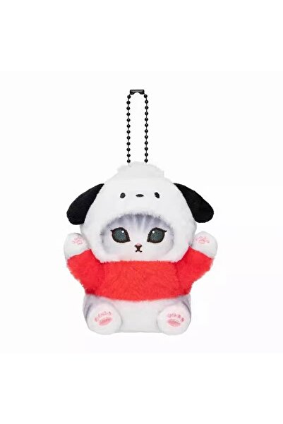BANDAI Multicolor Kawaii Mofusand Cross-Dressing Sanrio Hello Kitty Kuromi Hanyodon Plush Keychain Pendant