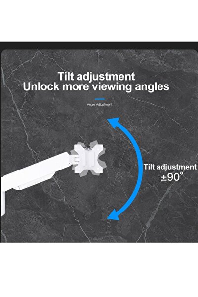FlashHawk حامل شاشة فردي بذراع دوار كامل الحركة مع مشبك وقاعدة تثبيت للشاشة مقاس 13-32 بوصة