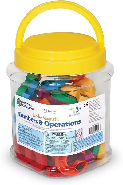 Learning Resources Jumbo Magnetic Numbers, 36-Piece Set
