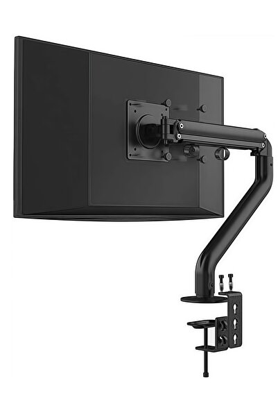 FlashHawk حامل شاشة فردي، ذراع شاشة زنبركي غازي للشاشات المسطحة/المنحنية/العريضة جدًا مقاس 17-32 بوصة