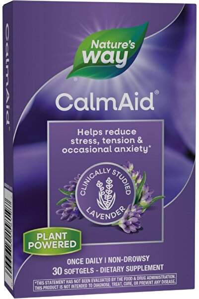 Nature's Way Calm Aid, Clinically Studied Lavender, 30 Softgels
