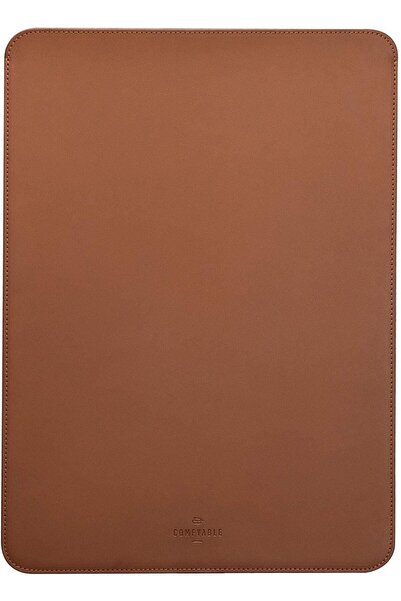 Comfyable 13-inch Laptop Sleeve for MacBook Air/Pro, Faux Leather, Brown