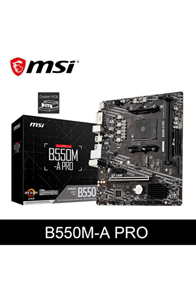 MSI Motherboards B550M-A PRO AMD Gaming Motherboard AM4 DDR4 M.2 Supports Ryzen CPU R3 R5 R7 5000&30