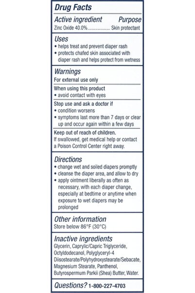 Aquaphor Baby Diaper Rash Paste 3.5 oz.