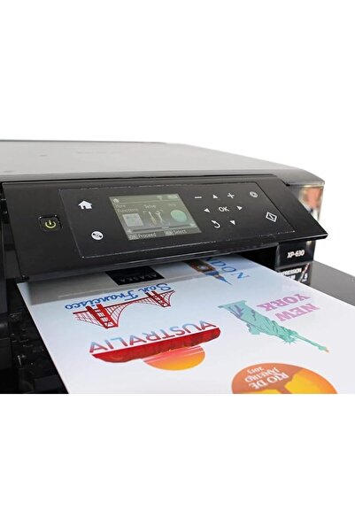 BBA ورق ملصقات الفينيل للطابعات النافثة للحبر - ١٥ ورقة A4 بيضاء لامعة مقاومة...