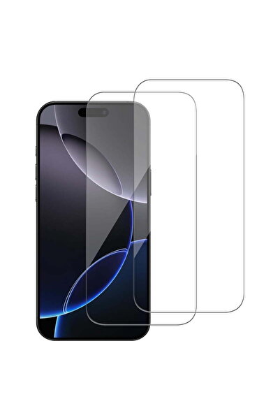 HYX قطعتان من واقي الشاشة الزجاجي المقوى لهاتف iPhone 17 Pro Max - شفاف