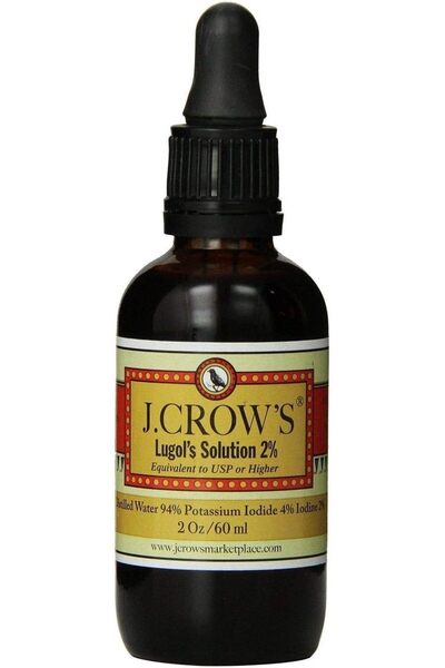 J. CROW'S محلول لوغولز لليود 2% 2 أونصة