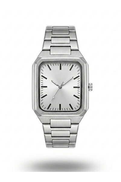 Leerybee Retro Tarzı Köşeli Kasa Çelik Günlük Kullanım Kol Saati