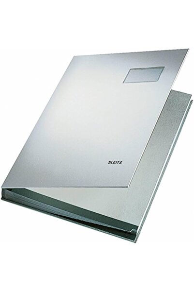 Leitz A4 Expanding File Book with 20 Compartments, Polypropylene Cover, Grey