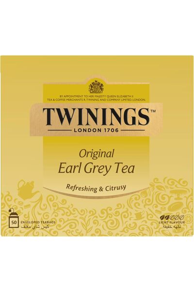 Twinings Earl Grey 50 Tea Bags, 195g - Pack of 1