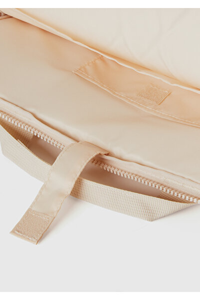 United Colors of Benetton Unisex Cream Laptop Bag