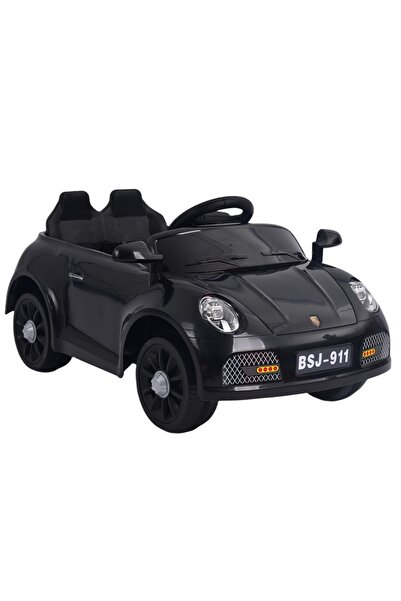 Toybox Luxury Electric Ride-On Car with 2 Seats and Sound Effects, Black