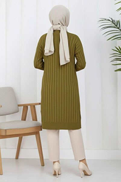 TRENDTESETTÜR Women's Green (Acid) Knitwear Cardigan t 9713