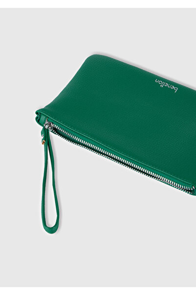 United Colors of Benetton Unisex Green Clutch Bag
