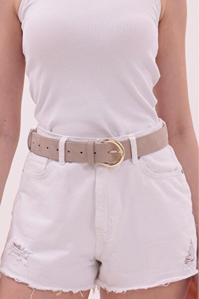 Desre Moda Basic Buckle Suede Belt Trouser Belt Shirt Belt Coat Belt Dress Belt