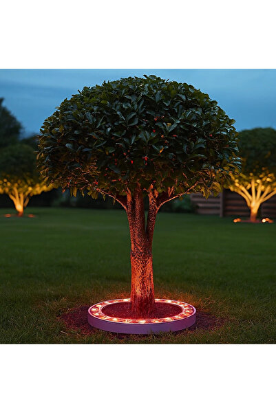 Hammer كشاف شجر دائري لون الانارة احمر قطر 16 سم اجمالي 24 سم