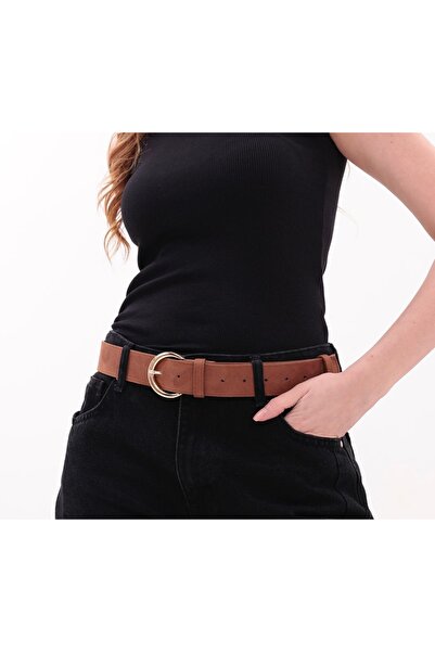 Desre Moda Basic Buckle Suede Belt Trouser Belt Shirt Belt Coat Belt Dress Belt