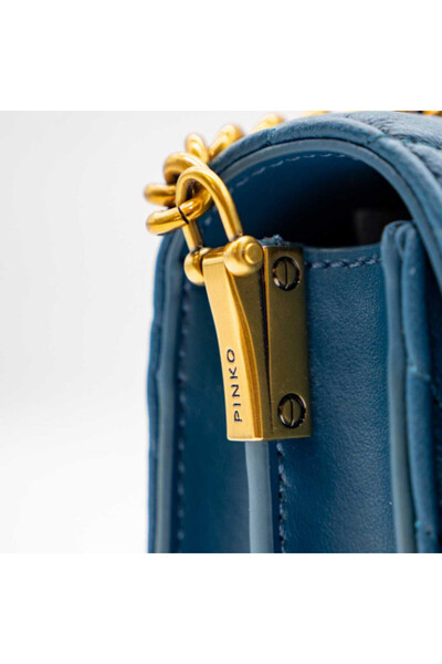 PİNKO LOVE CLICK MINI SHEEP NAPPA PETROL CHEVRON