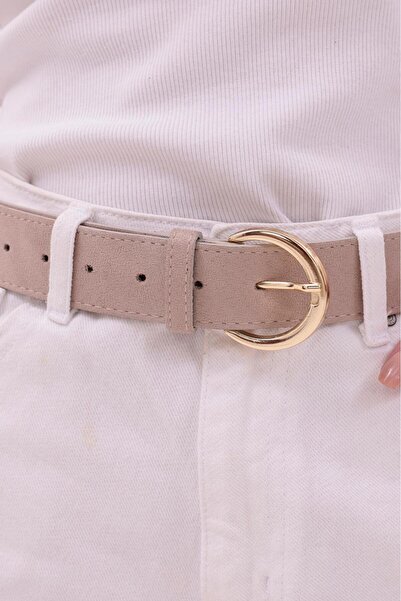 Desre Moda Basic Buckle Suede Belt Trouser Belt Shirt Belt Coat Belt Dress Belt