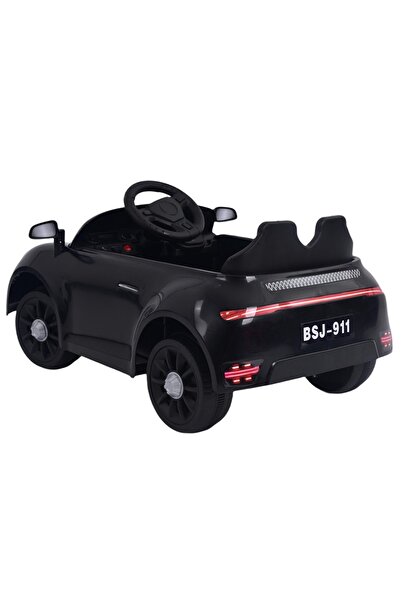 Toybox Luxury Electric Ride-On Car with 2 Seats and Sound Effects, Black