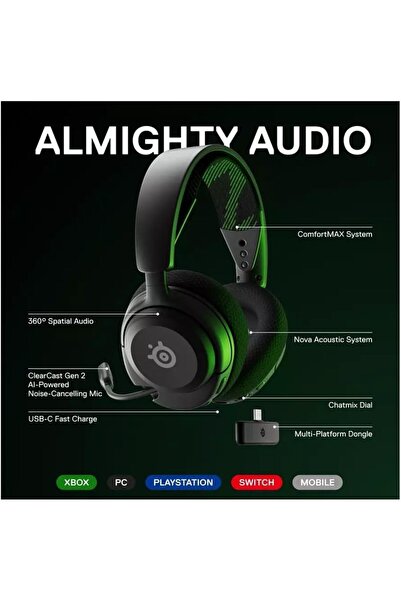 SteelSeries Arctis Nova 4X Wireless Multi-Platform Gaming Headset