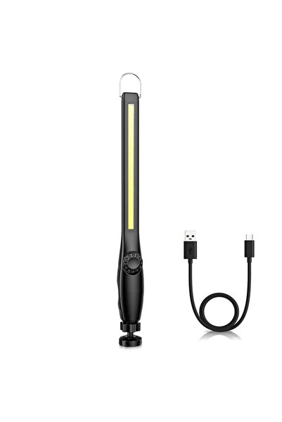 Choice S580 عبوة واحدة من 1-10 قطع من مصباح يدوي LED COB مغناطيسي يعمل بمنفذ USB قابل لإعادة الشحن ومصباح محمول I