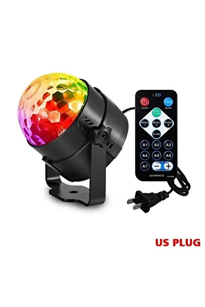 Choice US Plug LED Stage Disco Light Rotating DJ Ball Strobe Remote Sound Control Magic Dance Car RGB Chris