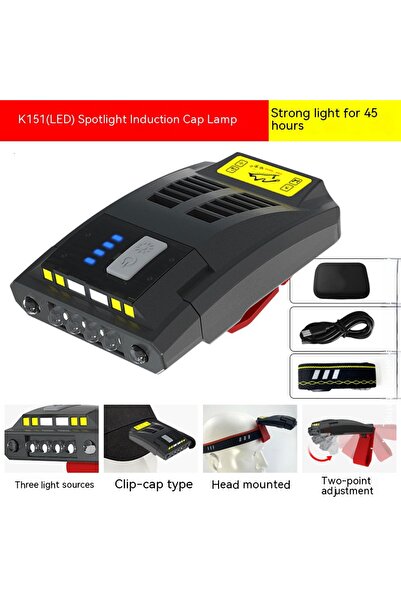 Choice K151(LED)headlamp Strong LED COB Headlamp Sensor Clip Hat Lights Mosquito Repellent Emergency Headla