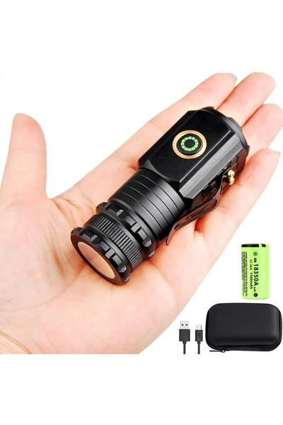 Choice مصباح يدوي زووم BH8350 محمول قابل لإعادة الشحن زووم LED XP-G Q5 مصباح يدوي صغير كشاف فانوس 3 مصابيح